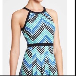 Ann Taylor chevron maxi dress. 6p