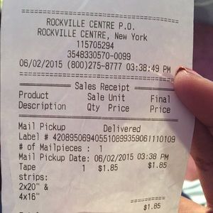 Proof of shipping last week ,