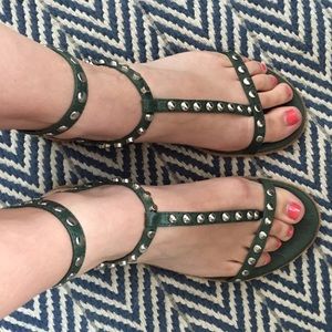 Frye Gladiator Sandals - Green