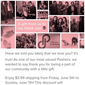A SPECIAL THANK YOU - 3.99 Shipping