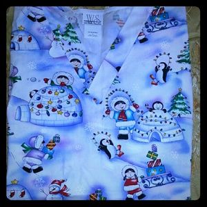 North Pole Work scrubs