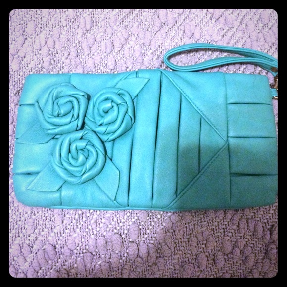 Teal wristlet