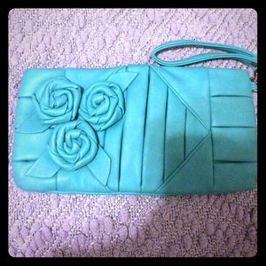 Teal wristlet