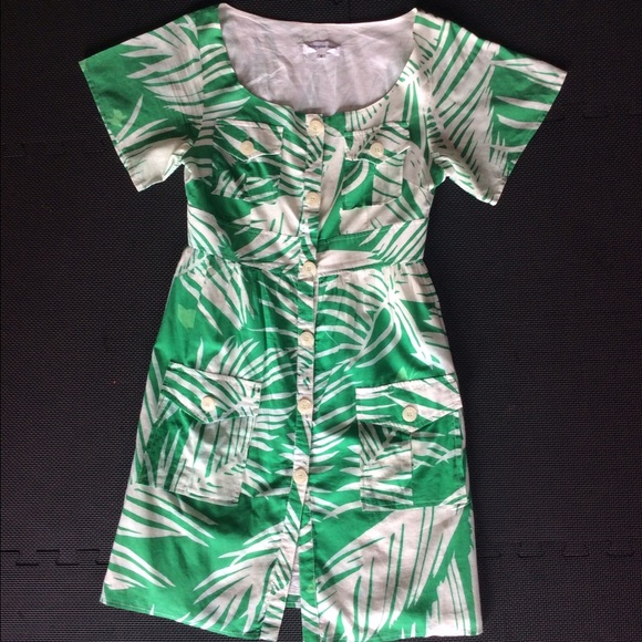 Christopher Deane dress with Palm Tree pattern