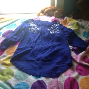 hi-low Charlotte Russe key-hole back top