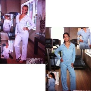Terry suits colors pink and blue