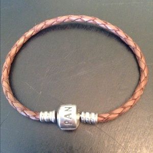 Brown Leather Pandora Bracelet