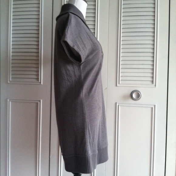 Free people gray short sleeve sweater dress - Picture 3 of 4