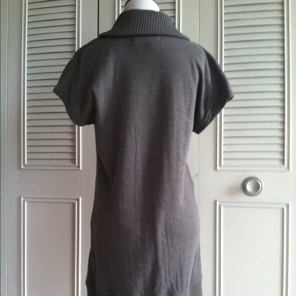 Free people gray short sleeve sweater dress - Picture 4 of 4