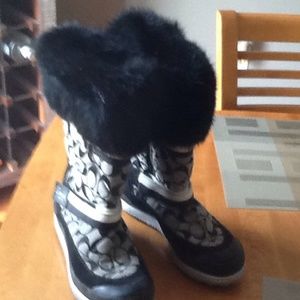 COACH snow boots!!!!