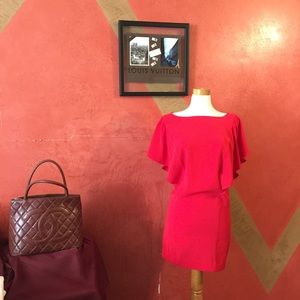 St. John red dress size 10