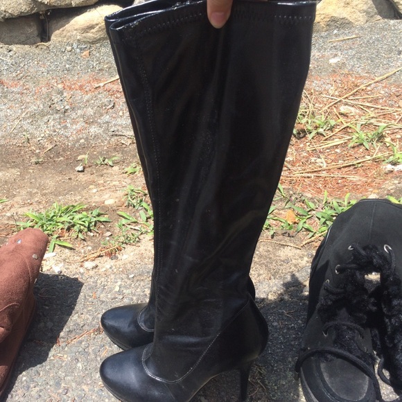 Leather boots