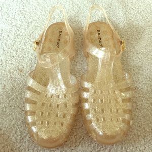 Gold glittered jellies✨✨