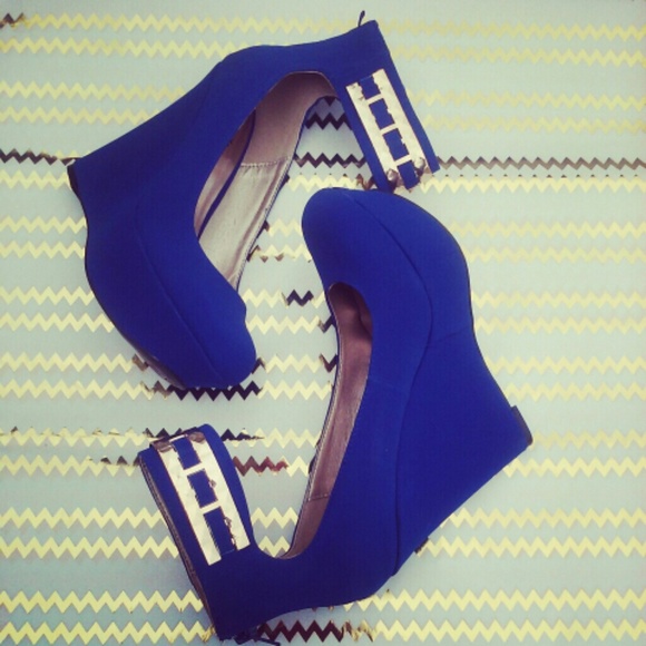 Charlotte Russe Shoes - ✨🌟Royal blue pump wedge🌟✨ by Charlotte russe