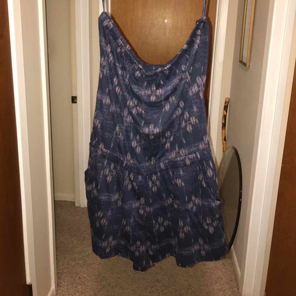 Blue and purple Romper