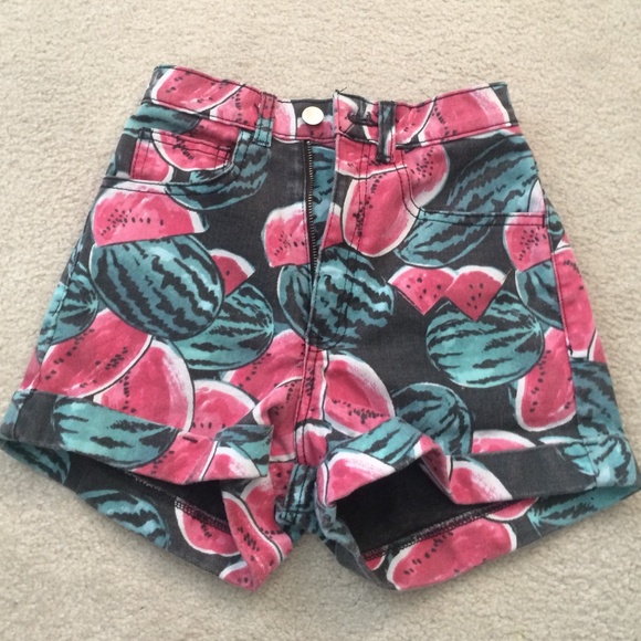 American apparel watermelon shorts
