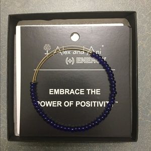 NWT Alex and Ani blue beaded positivity bangle