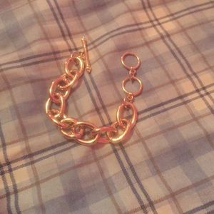 Gold chain bracelet