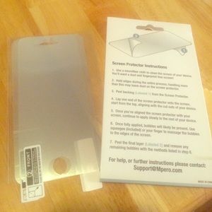 2 mirror screen protectors, iphone 5/5s/5c