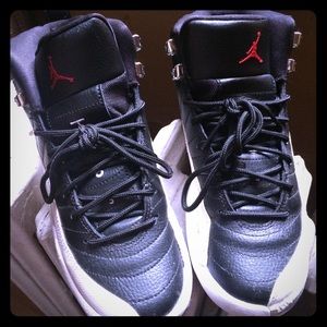 White/Black Retro Jordan 12s