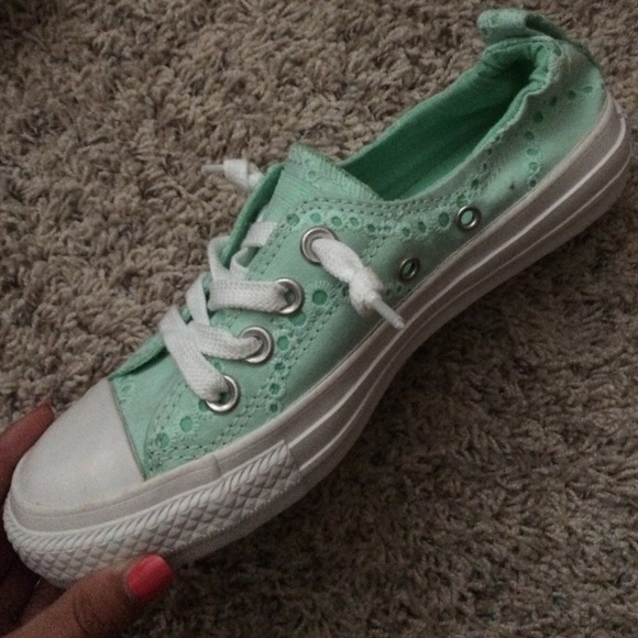 Converse Shoes - BRAND NEW Converse All Star low mint green size 5