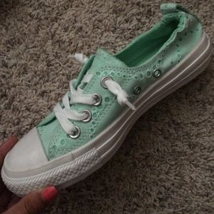 BRAND NEW Converse All Star low mint green size 5