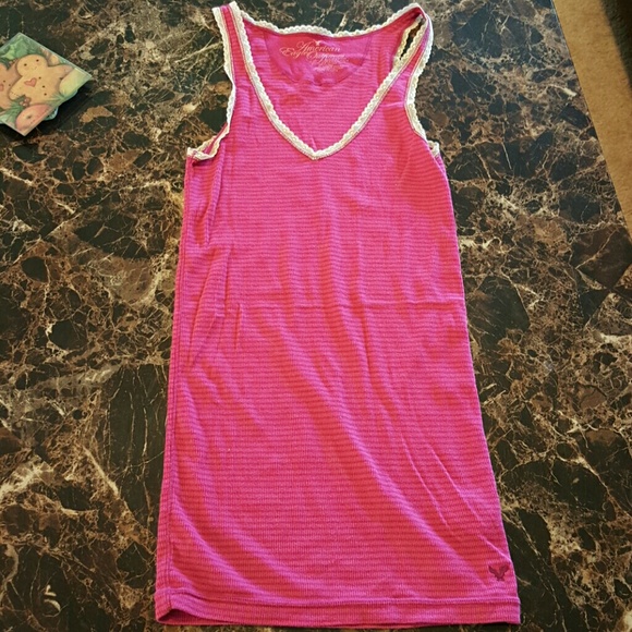 Pink American Eagle tank