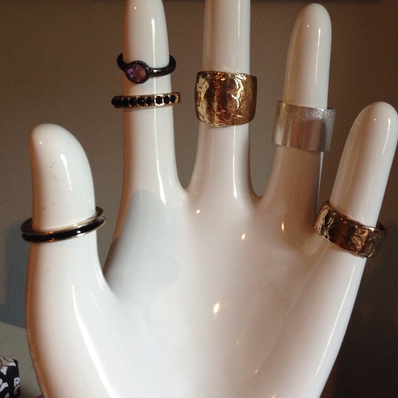 Lot of 6 rings from forever21 and H&M