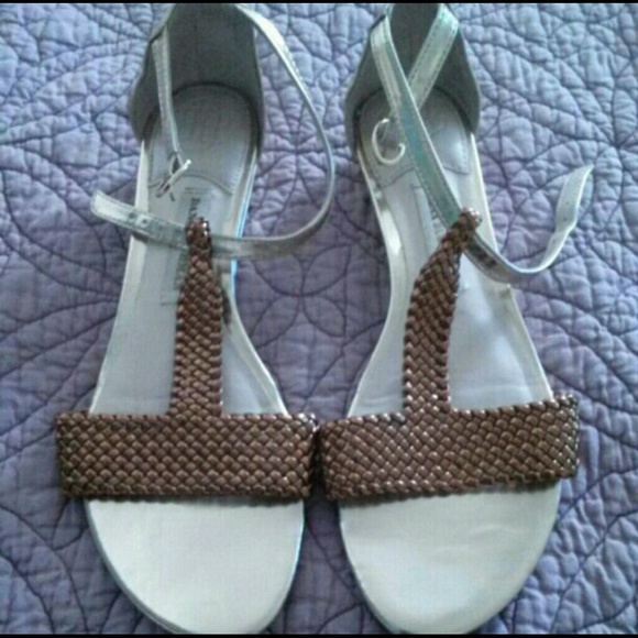 Gold and Brown/Bronze Sandals