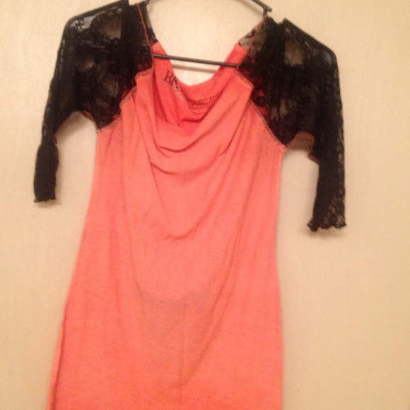 Orange And black lace
