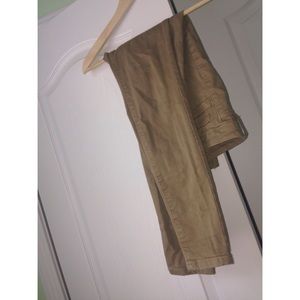Khaki skinny jeans