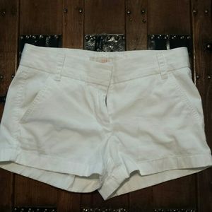 White J. Crew shorts