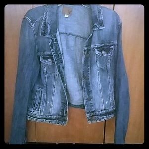 American eagle jean jacket size xl