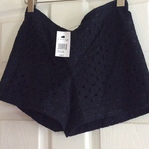 club monaco eyelet shorts