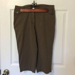 Stretchy camel capris
