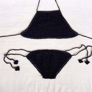 Black Crochet Bikini