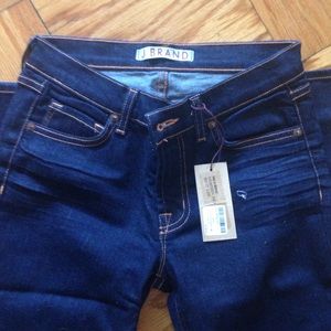 J Brand Mid-Rise Boot Leg Jeans in Ink