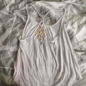 White daisy tank