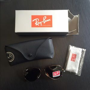 Brown Ray Ban Aviators 58mm