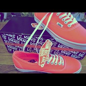 bright coral vans
