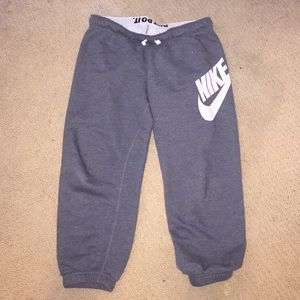 Grey Nike sweat pants