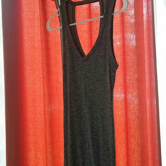 Bodycon tank grey dress