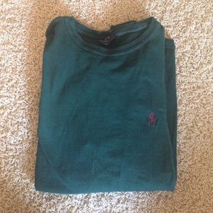 Longsleeve green polo tee