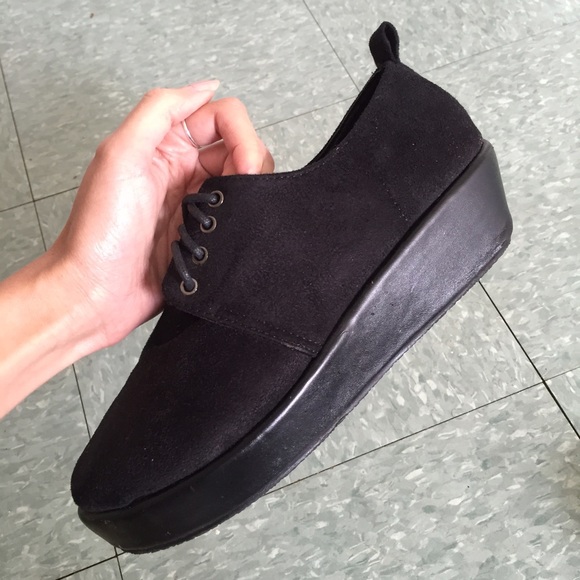 ASOS black platform shoe