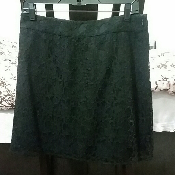 Laundry Black Lace Skirt