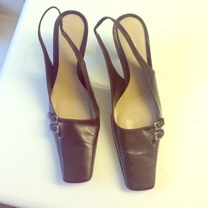 Square toe heels