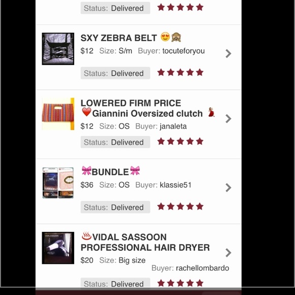 5 stars for every item i sold so far 👍❤️