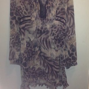 Sheer leopard print