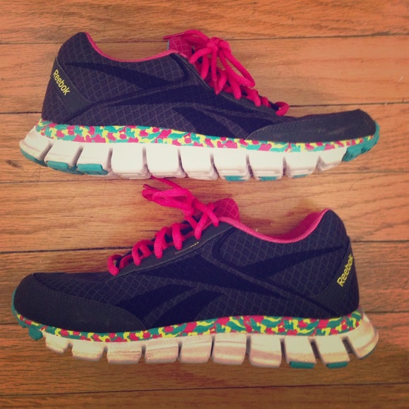 Reebok colorful running shoes