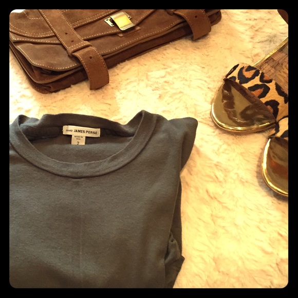 James Perse Tops - James Perse Army Green Crewneck Tshirt